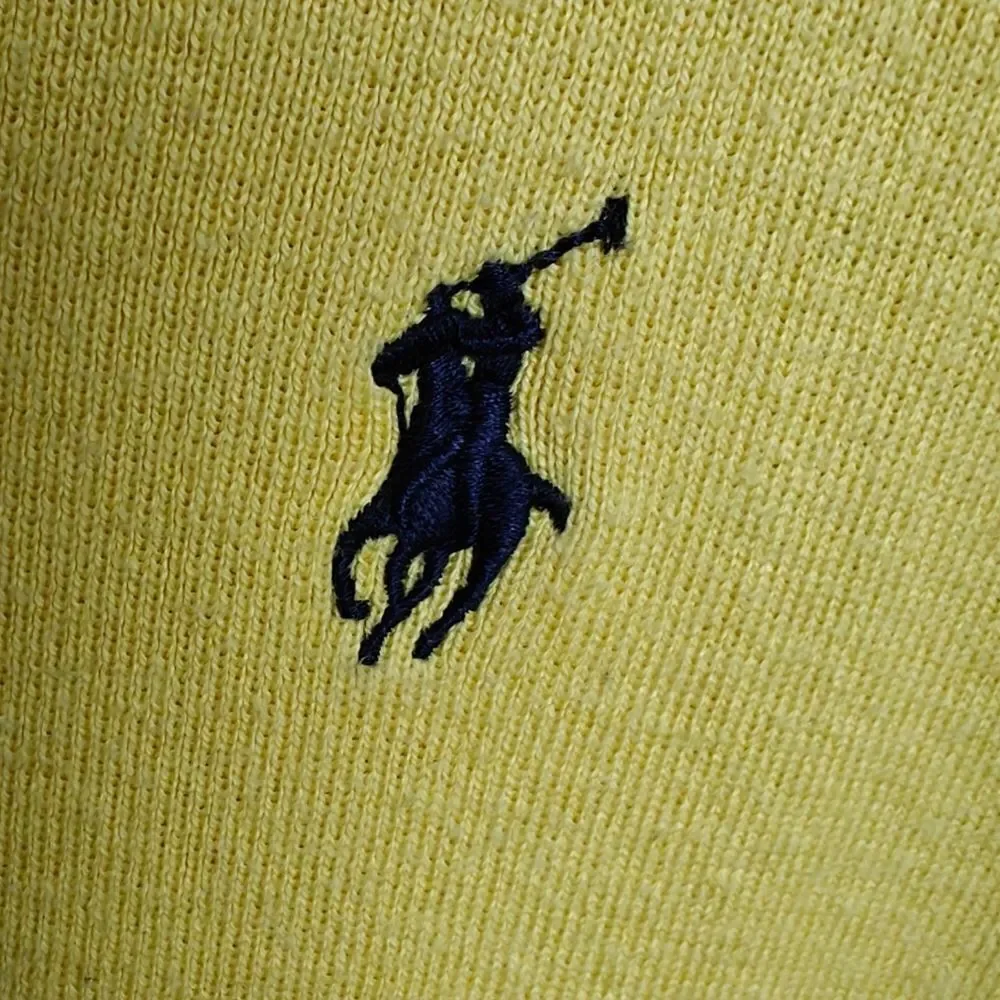 Polo by Ralph Lauren Men's V-Neck Sweater in Sunny Yellow Size XLT